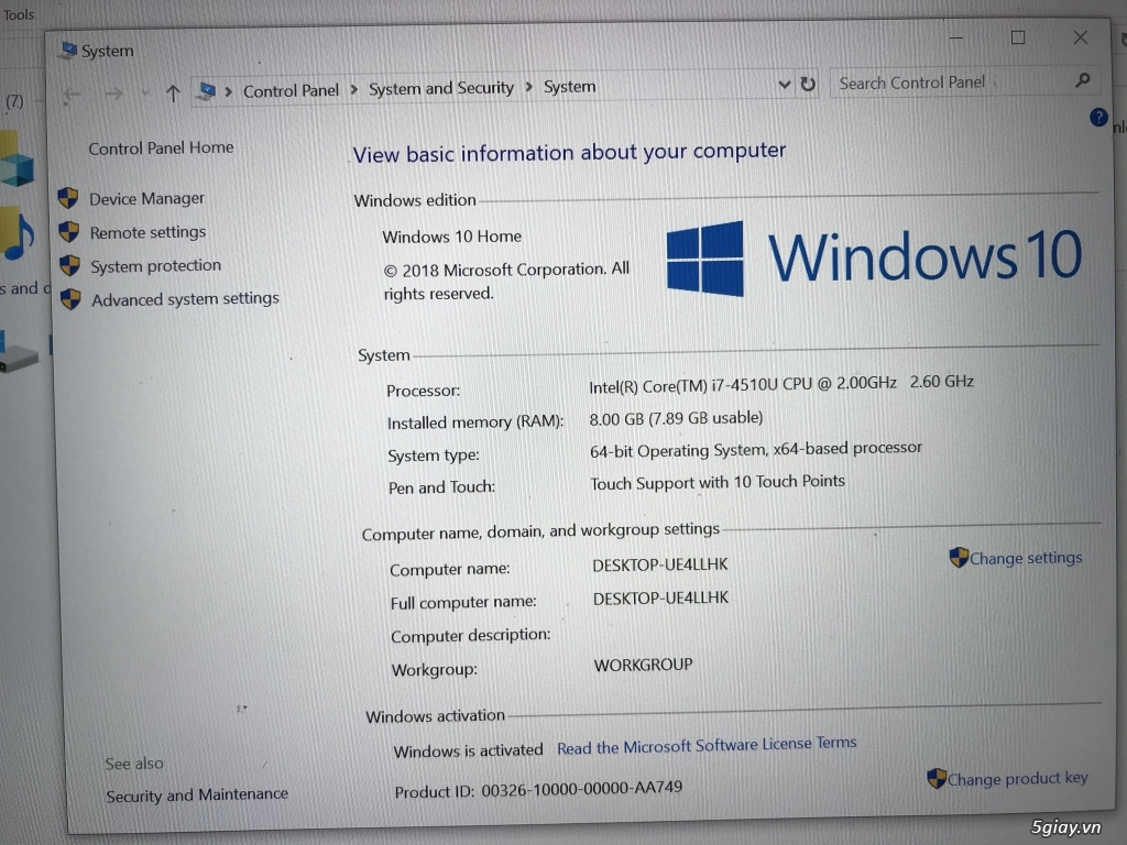 Laptop Notebook Asus I7 - 2