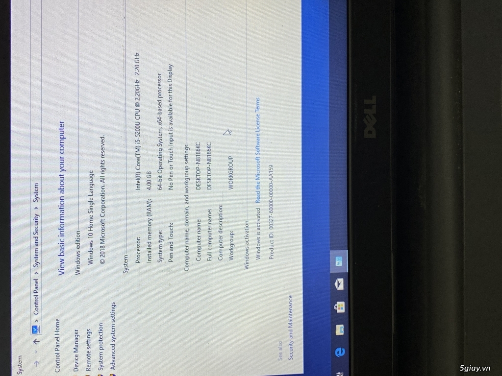 Trao đổi laptop Dell I5 - 3