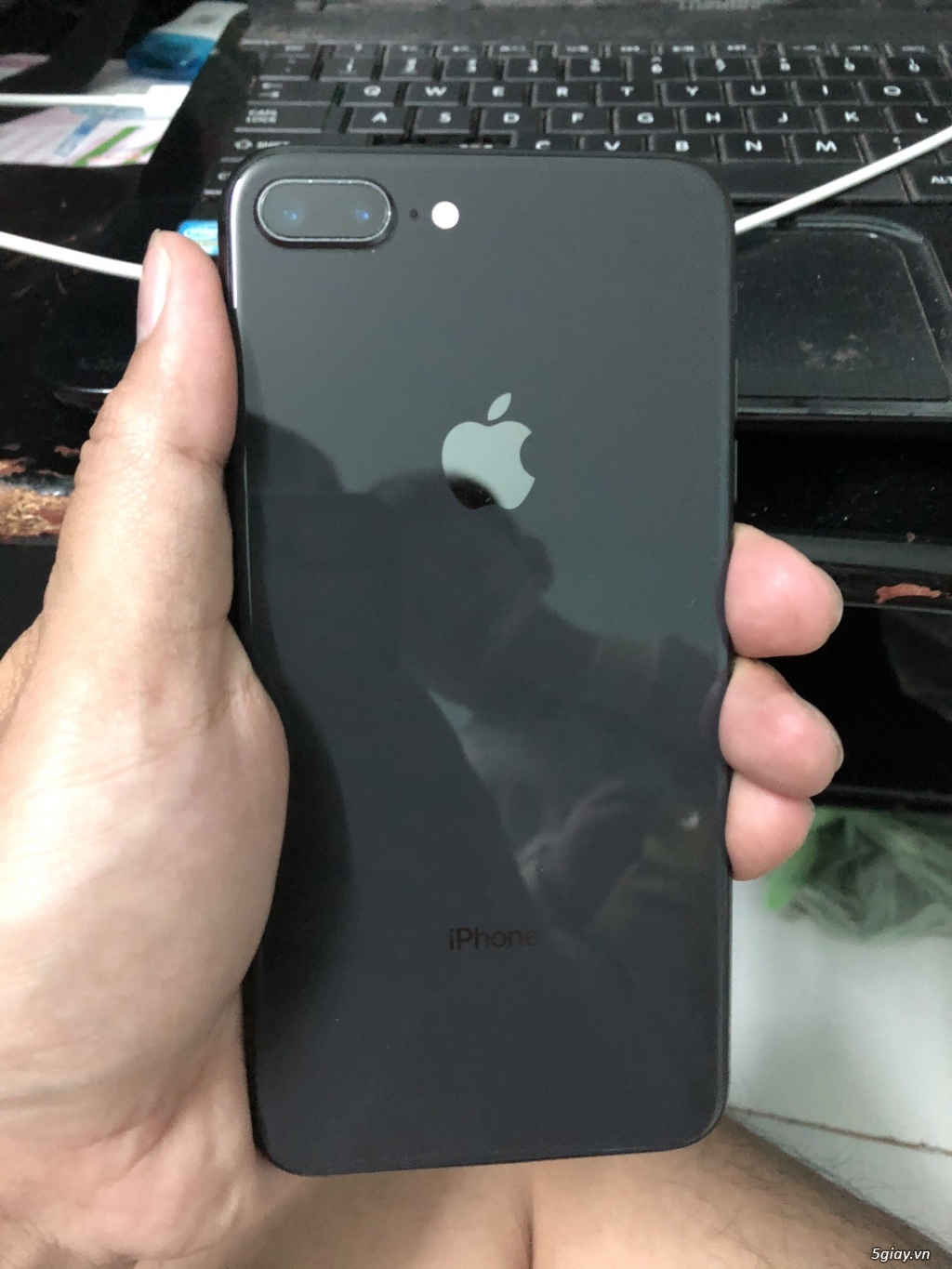 iphone 8 plus đen 64 gb nguyên zin nguyên áp chưa bung pin còn 87% - 4