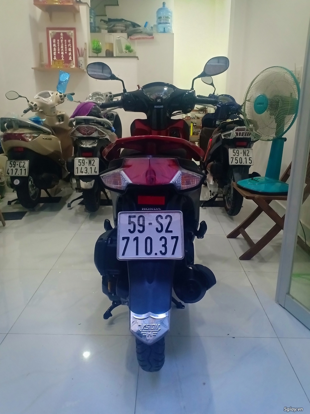 Honda Vision 110Fi 2017 Đen nhám - 2