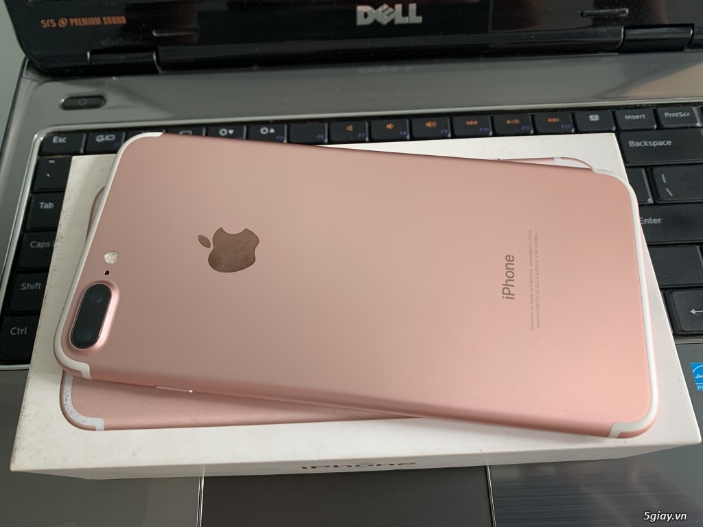 iphone 7 plus 128gb vàng hồng full box pk zin all