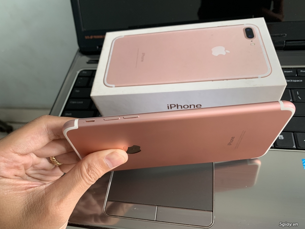 iphone 7 plus 128gb vàng hồng full box pk zin all - 3