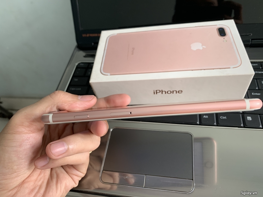 iphone 7 plus 128gb vàng hồng full box pk zin all - 1
