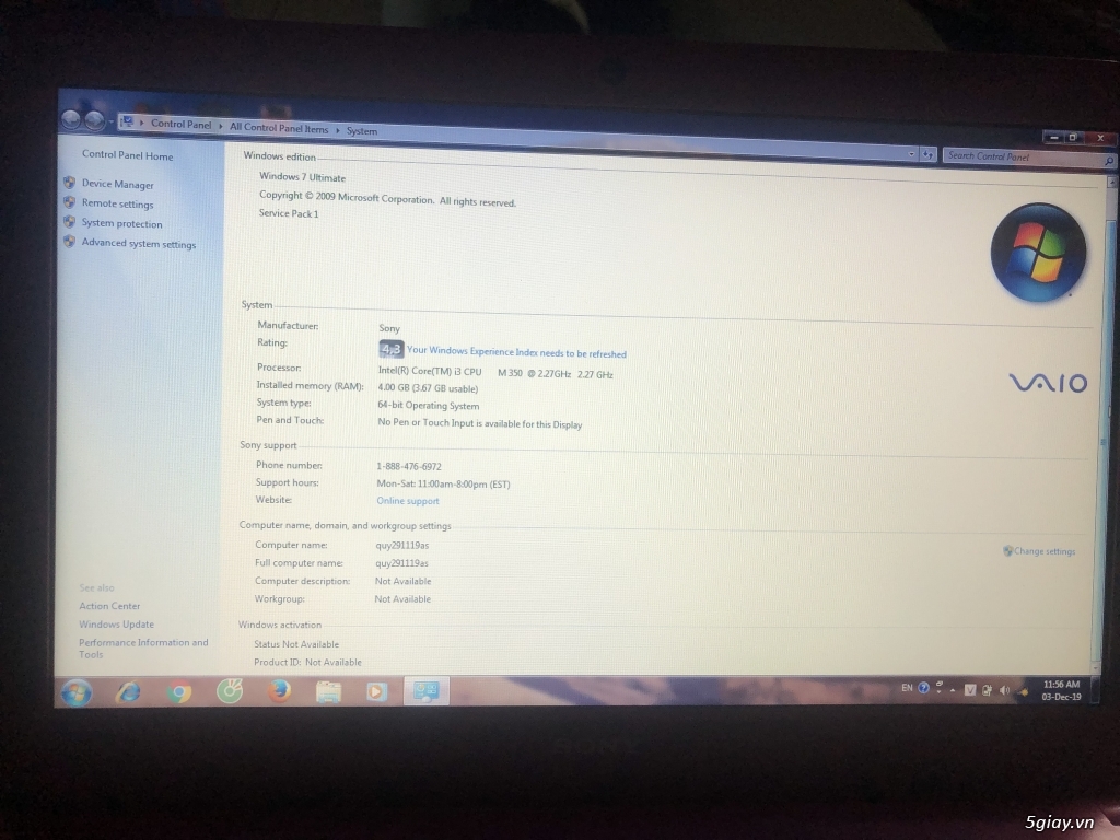 Cần bán laptop sony vaio - 2