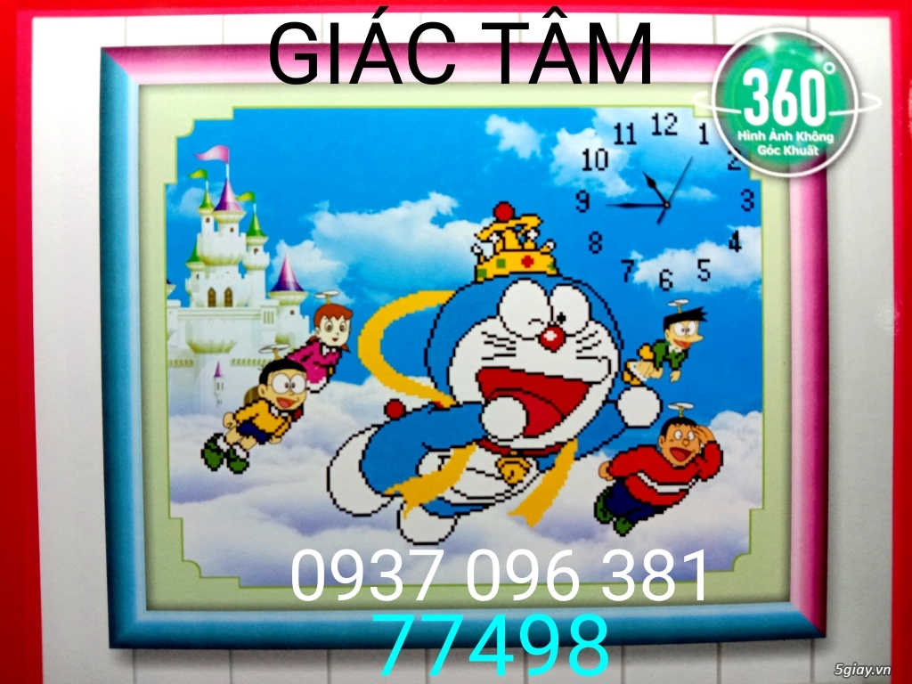 Bán Tranh Thêu Tranh Đá Đồng Hồ - 1