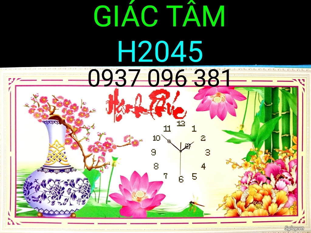 Bán Tranh Thêu Tranh Đá Đồng Hồ - 17