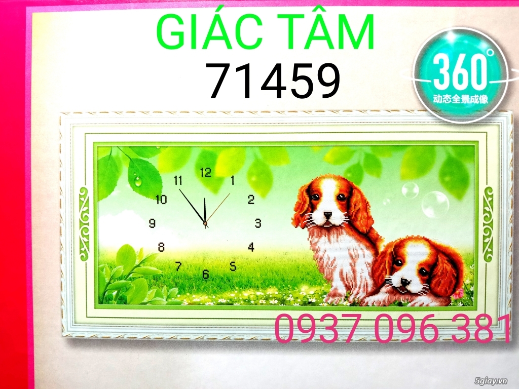 Bán Tranh Thêu Tranh Đá Đồng Hồ - 2