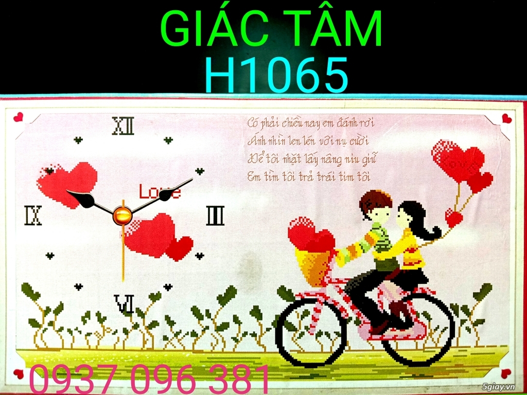 Bán Tranh Thêu Tranh Đá Đồng Hồ - 18