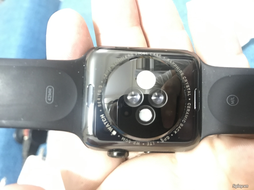 Apple watch sr3 thép 42mm gps+lte