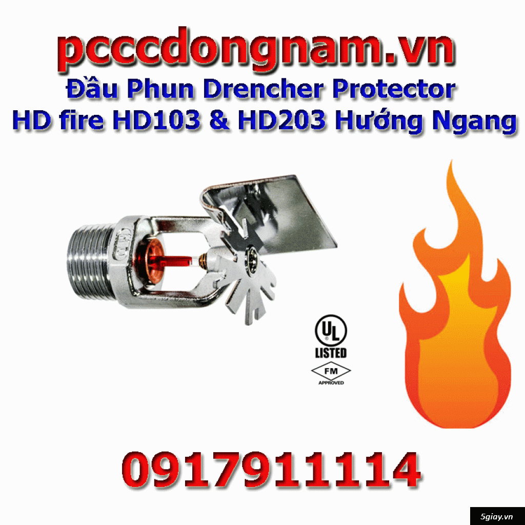 HD Fire, tổng hợp 20 mẫu đầu phun HD Fire, màng ngăn, drencher