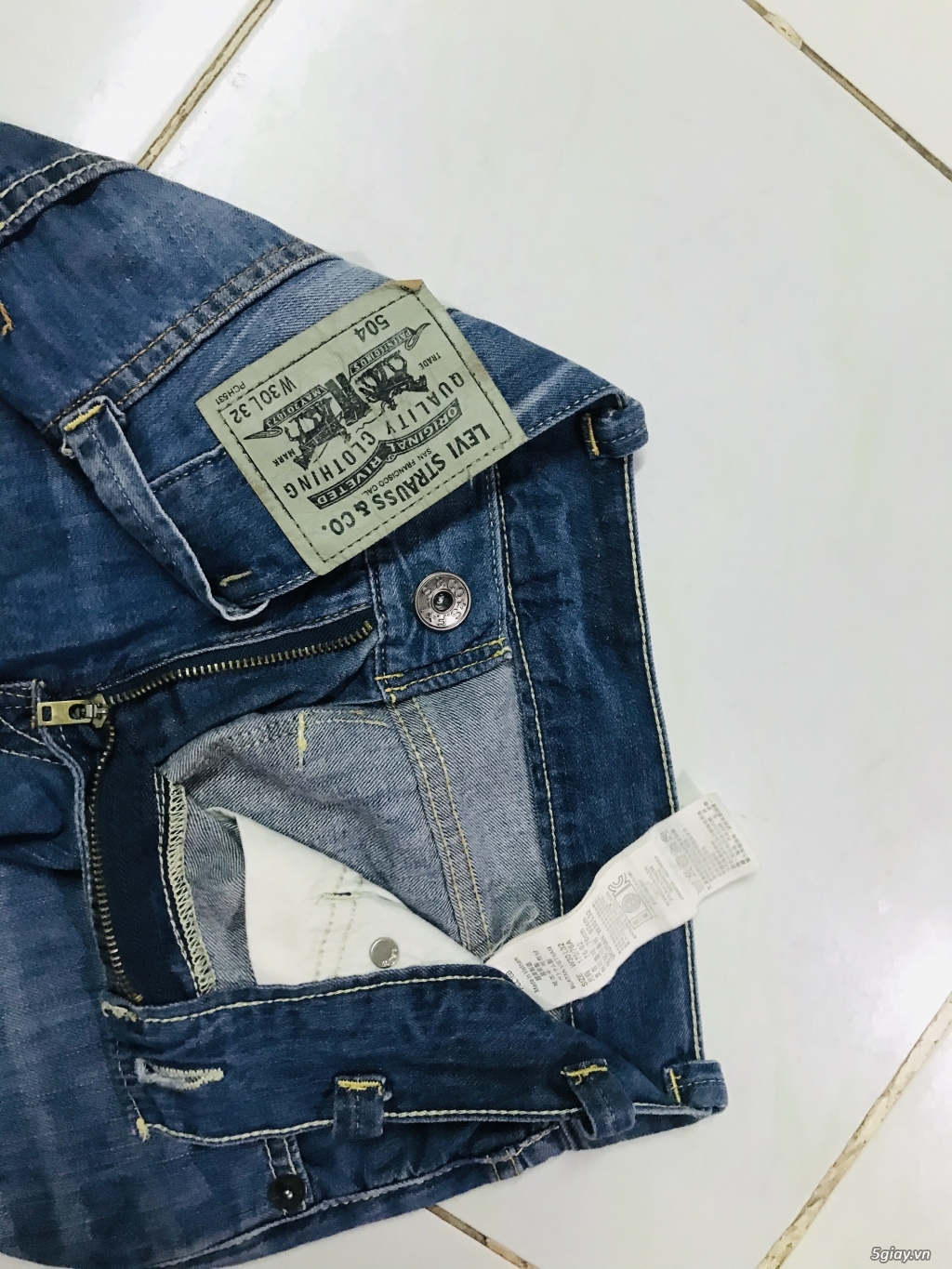Quần jeans Levis 504 Linen . End time 23h(11/12/2019) - 2