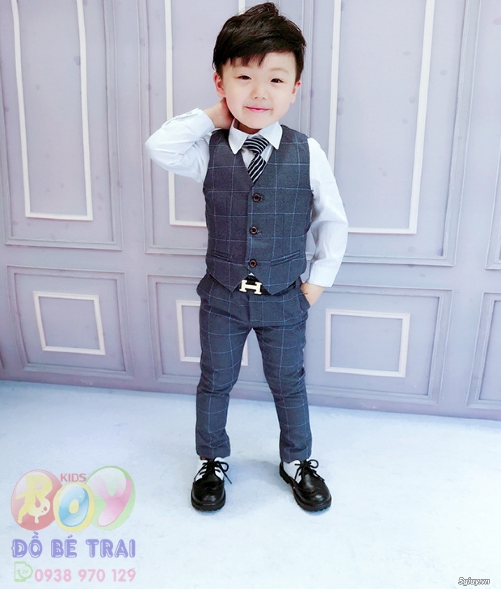 Set bộ vest bé trai Hàn Quốc cao cấp Magickids gồm áo vest cộc tay quần  short Quần áo trẻ em đi chơi sự kiện BR22030  Magickids