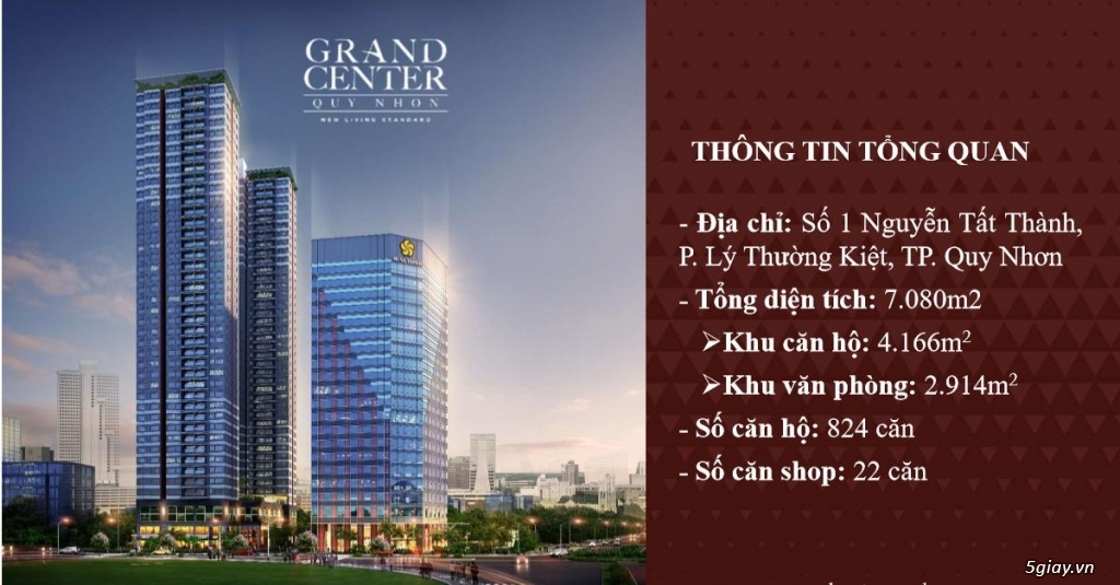 Căn Hộ Grand Center Quy nhơn với 4 mặt tiền, 3 mặt biển giá chỉ 1,8ty - 5