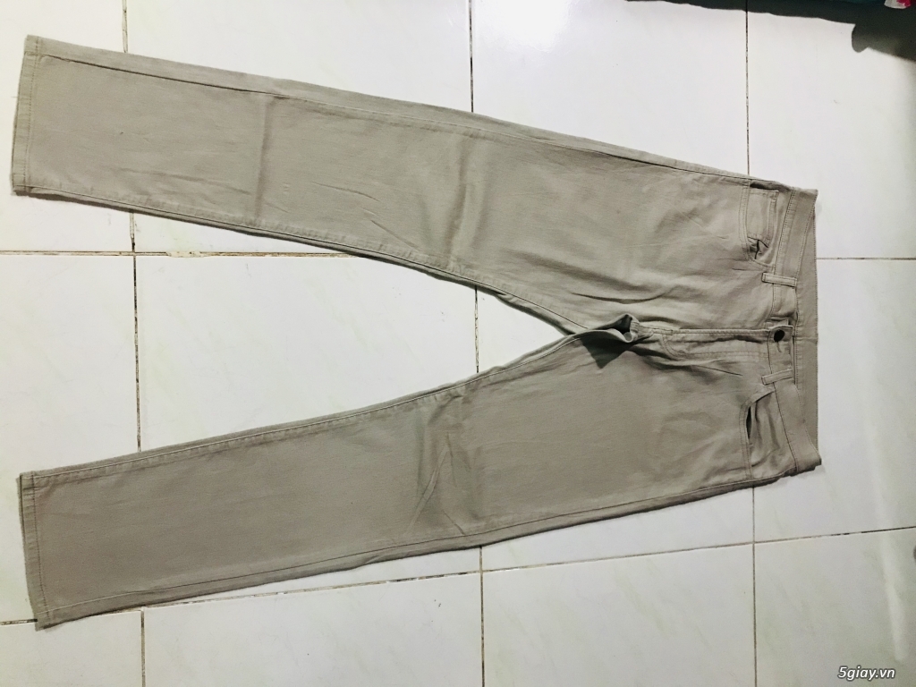 Quần Kaki UNIQLO bò xám .Emd time nhanh 23h(13/12/2019) - 1