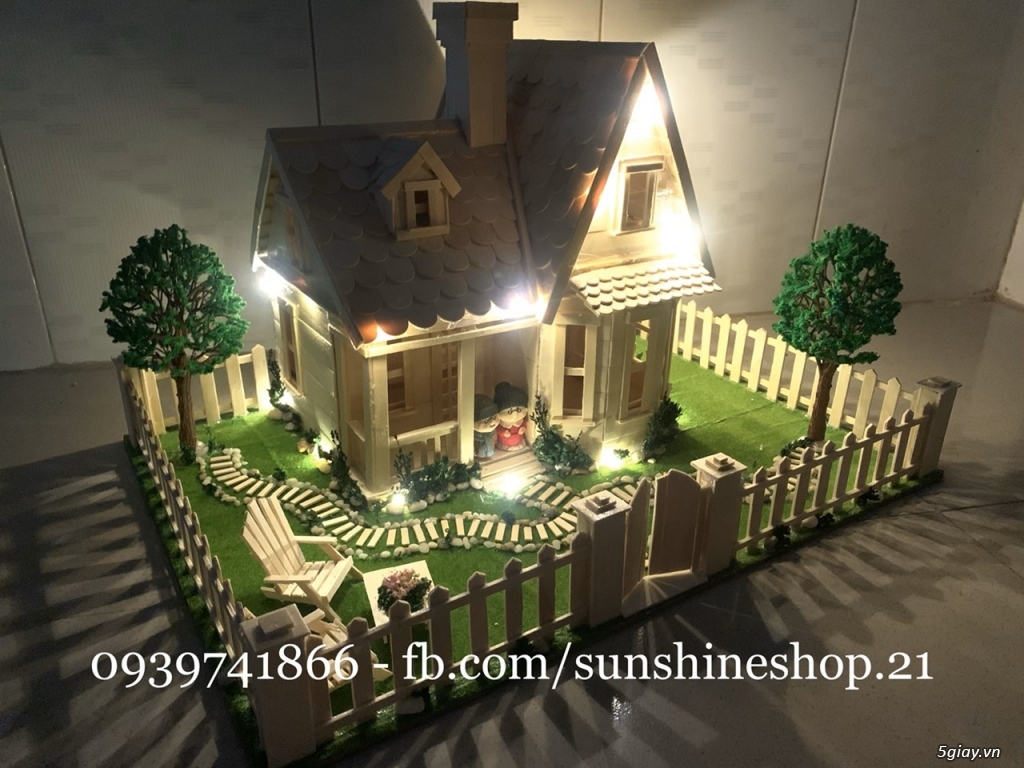 SunShineShop - Nhận đặt làm mô hình nhà que theo yêu cầu - 2