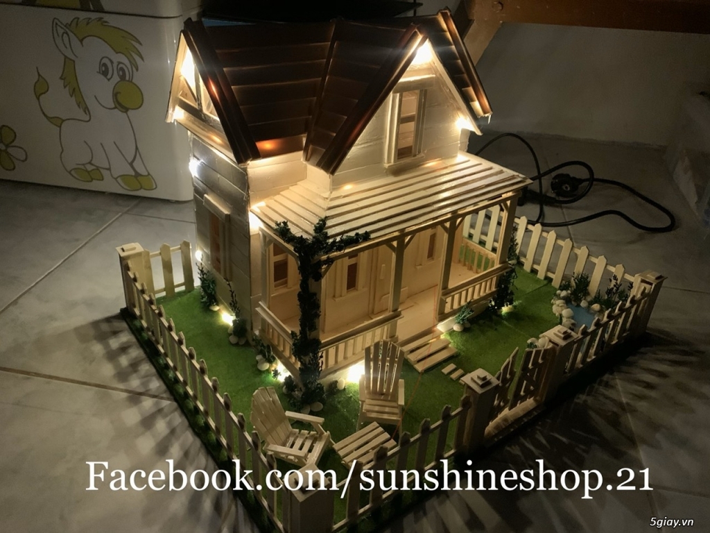 SunShineShop - Nhận đặt làm mô hình nhà que theo yêu cầu