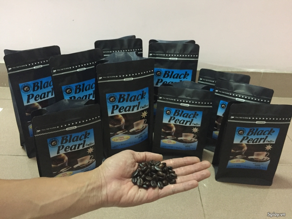 CBlack Pearl Coffee-Cà phê rang xay nguyên chất-gu MẠNH - 1