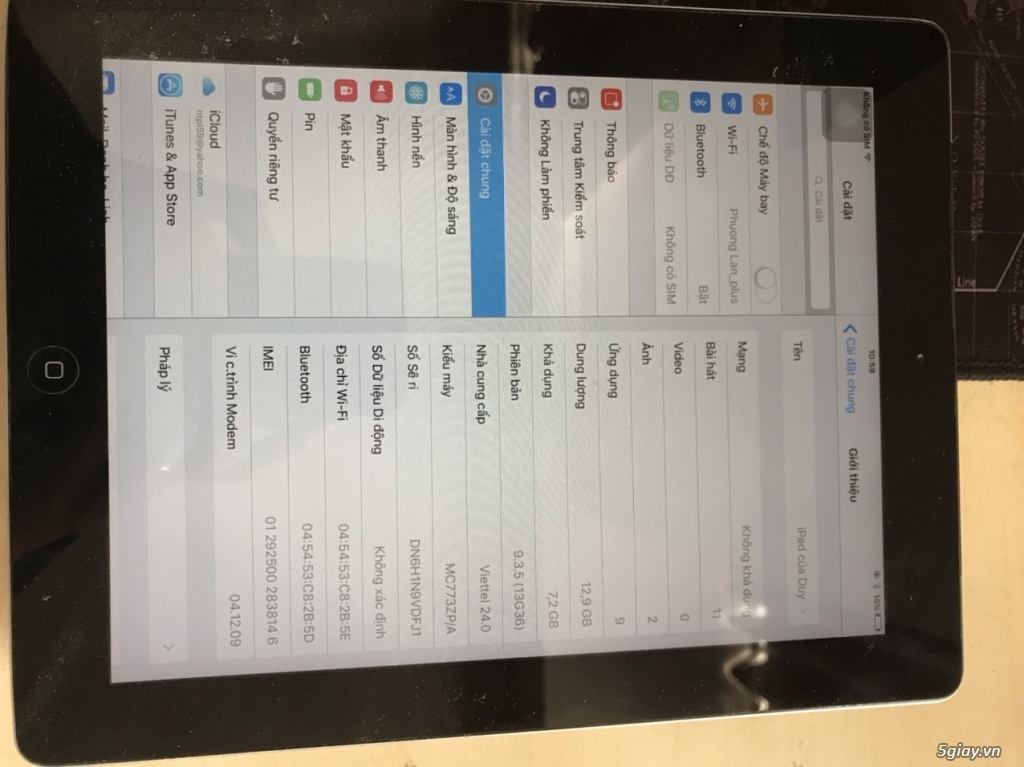 iPad 2 16gb 3g chữa cháy end 23h00 15/12/2019 - 1