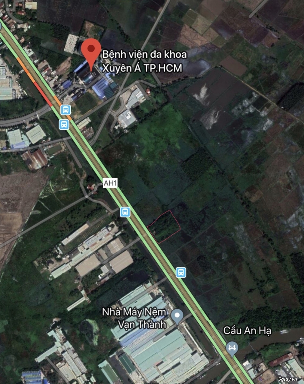 Cho thuê: đất mặt tiền đường Xuyên Á gần bệnh viện Xuyên Á - 1