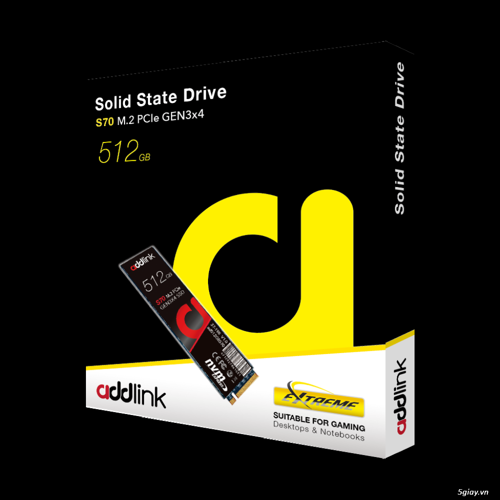 SSD S70 512GB M.2 PCI-E 3.0x4 Addlink - 3