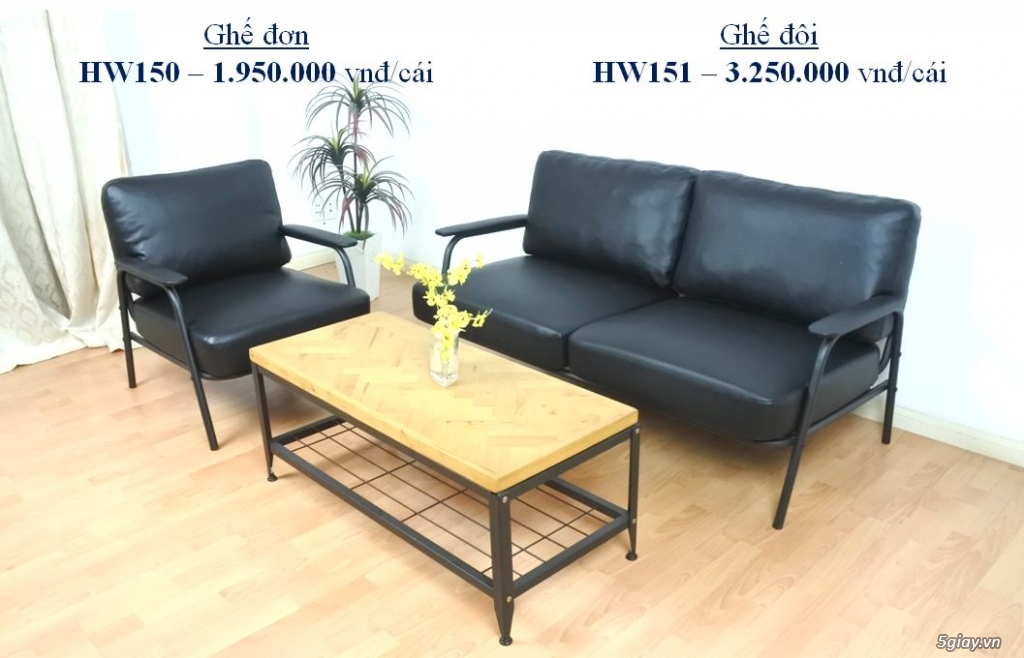 hw151 - sofa đôi khung sắt - homeworld - 11