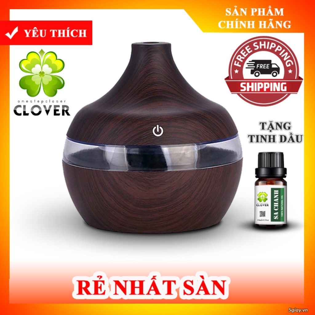 Đèn Xông Tinh Dầu, Máy Xông Tinh Dầu Kiêm Đèn Ngủ - Tặng Tinh Dầu 10ml - 4