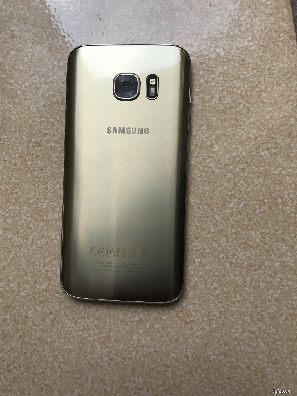Samsung galaxy S7, màu vàng, 2 sim - 1