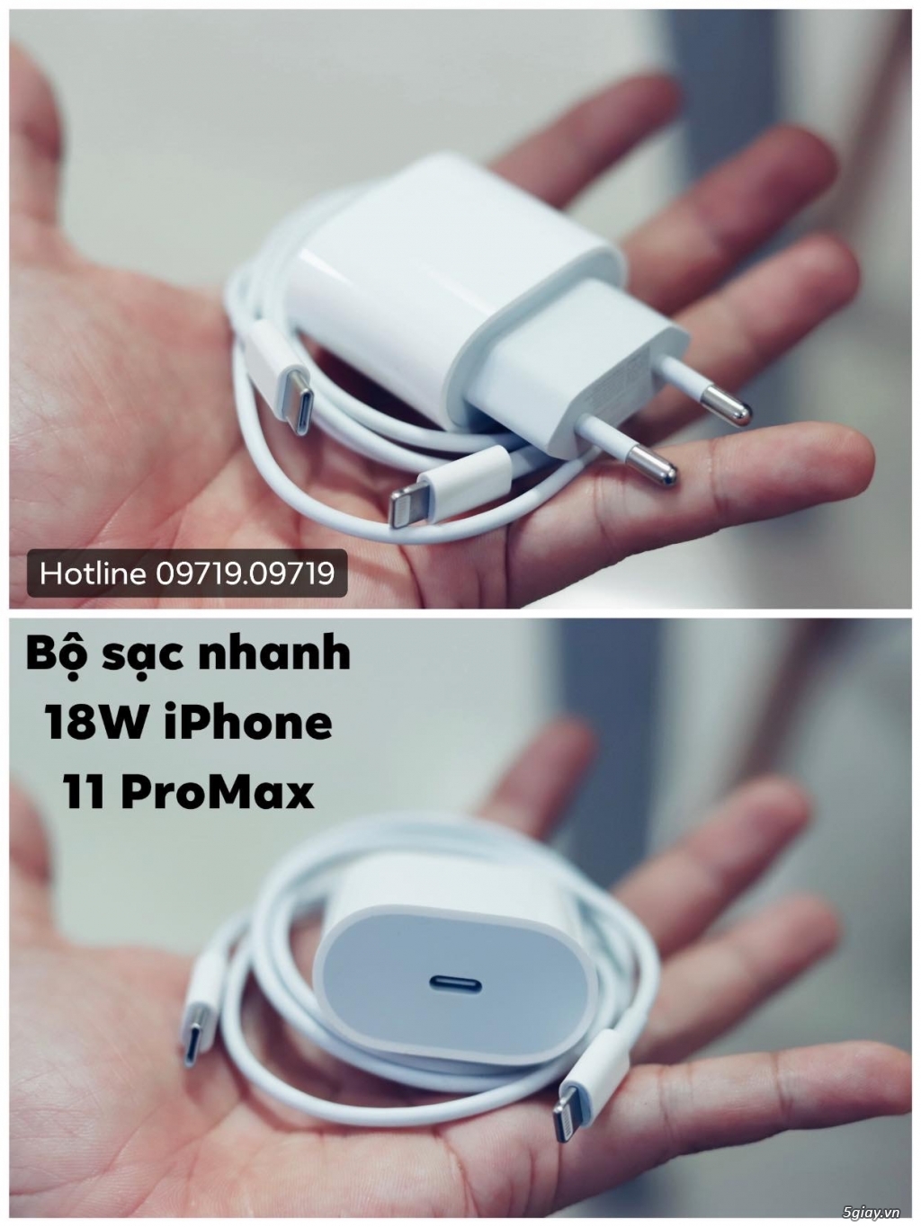 [HOT] - 5 Bộ sạc zin tháo máy iPhone 11 ProMax .. End 22h59 -21/01/2020 - 2