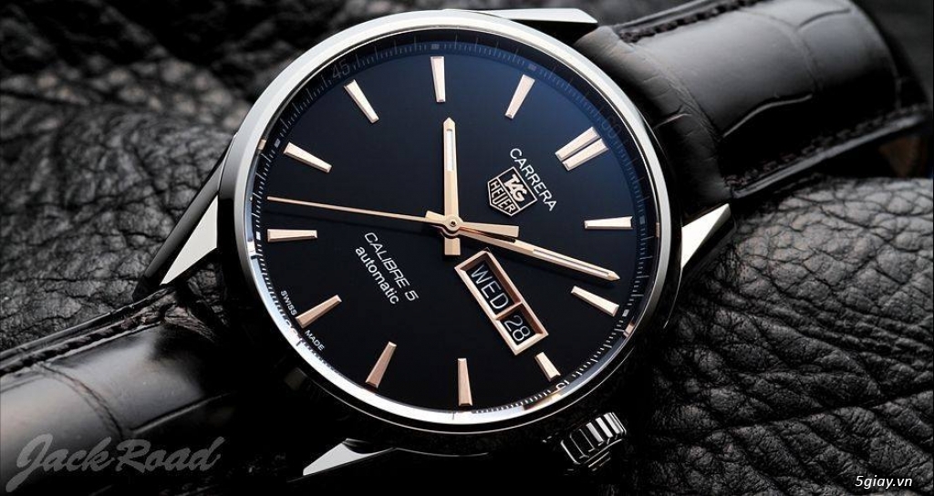 Đồng hồ  Tag Heuer Carrera Day Date Black Dial WAR201A - 2