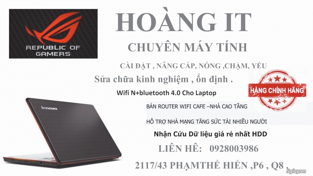 Nhận Nâng Cấp Card Wifi+BT4 Cho Laptop - 1
