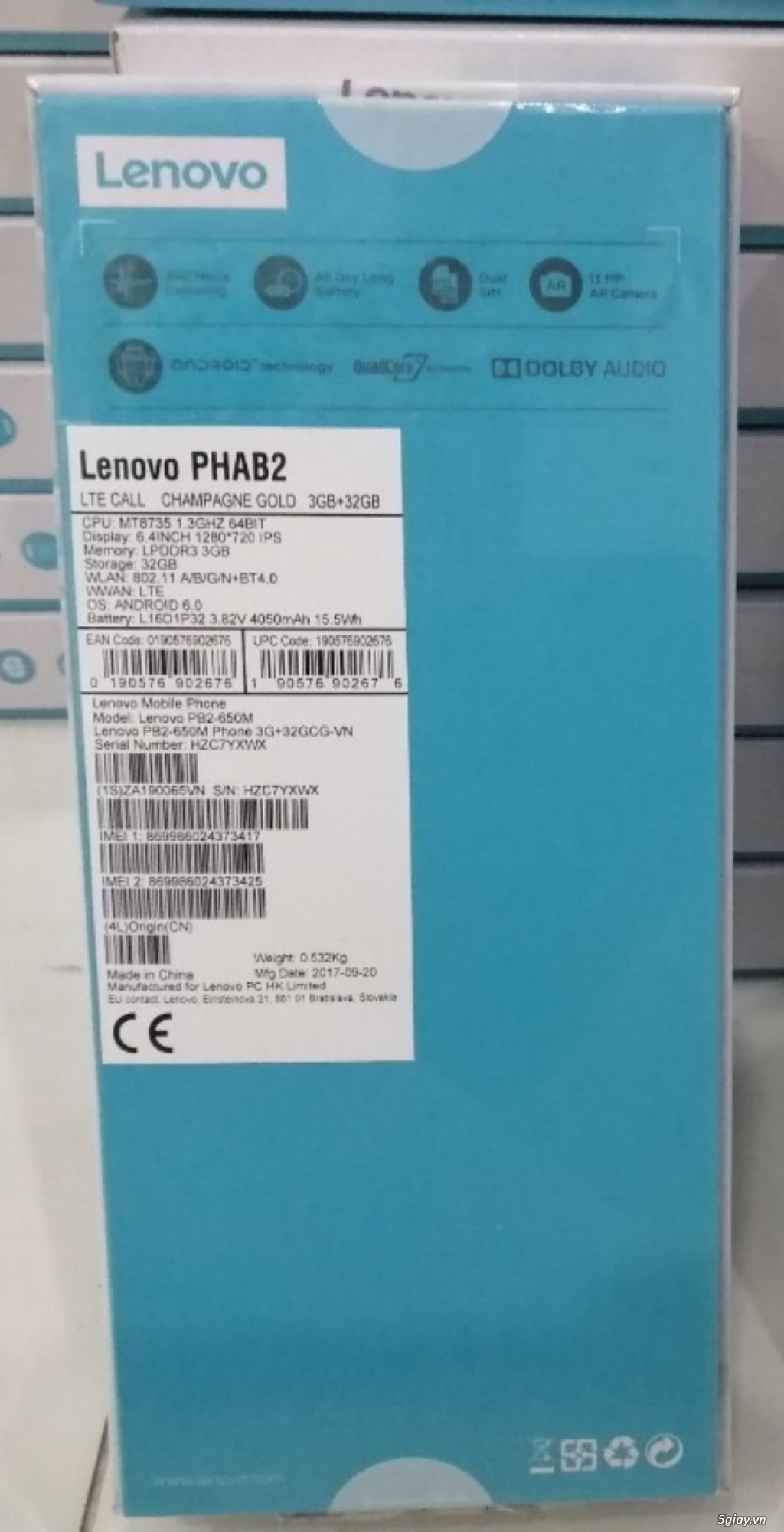 Lenovo phab 2 new 100% nguyên seal box. End 22h59p - 27.12.2019 - 1