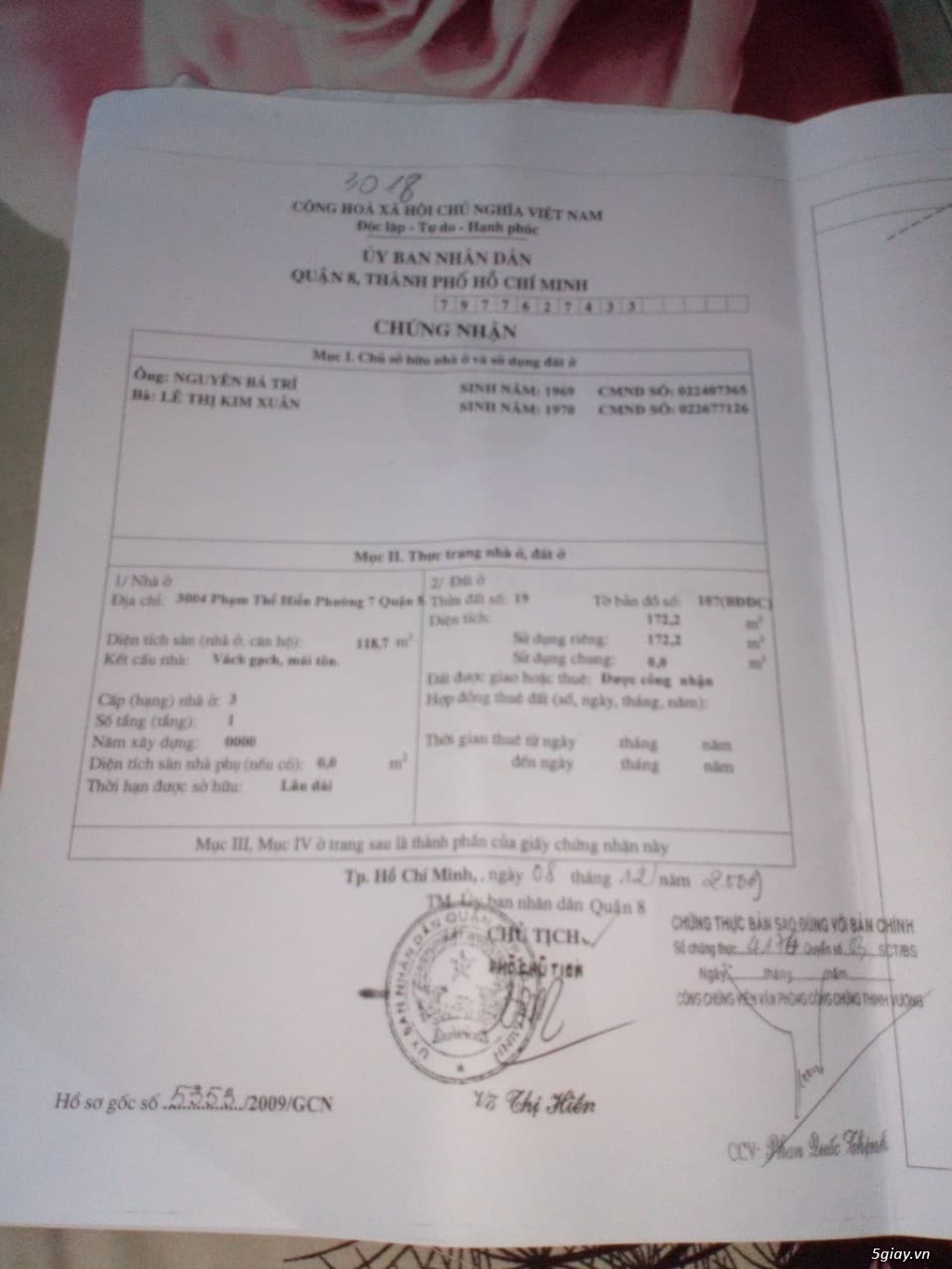 Nhà mặt tiền Quận 8