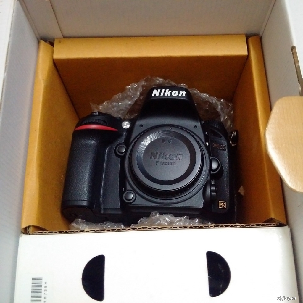 Bán Nikon d600 full box 5k shoots