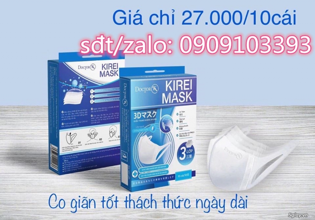 [HCM] KHẨU TRANG 3D DOCTOR K KIREI MASK CHỐNG BỤI 2.5PM - 2