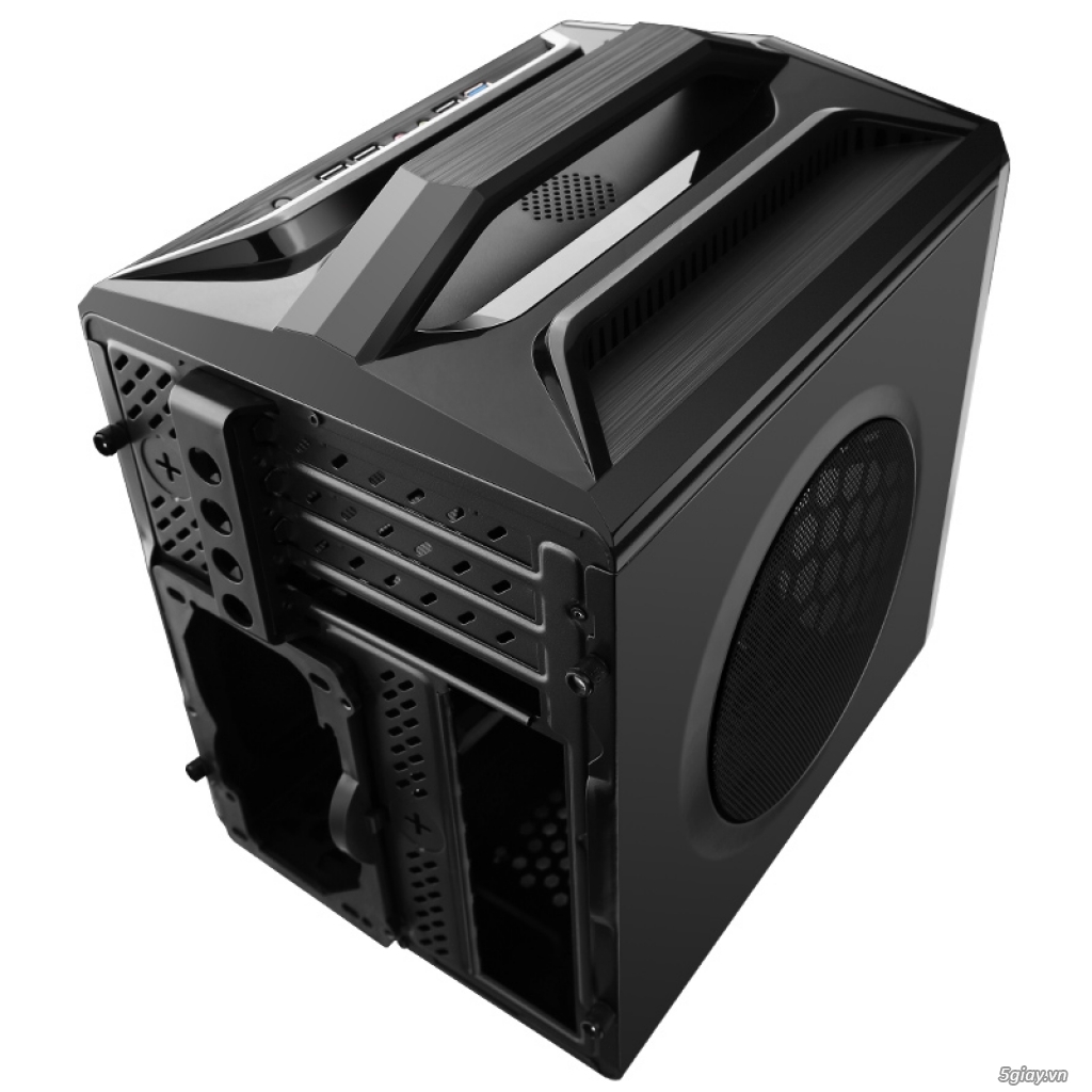 Vỏ Case máy tính mini HTPC Solo Black - 4