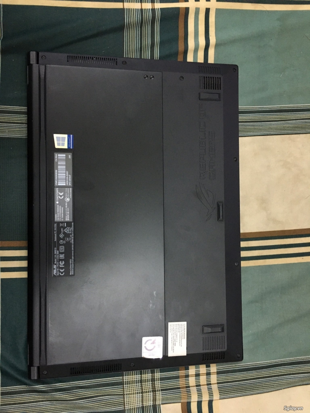 Laptop ASUS Zephyrus GM501 Gaming mỏng nhẹ (GTX-1060) còn BH giá đẹp - 1