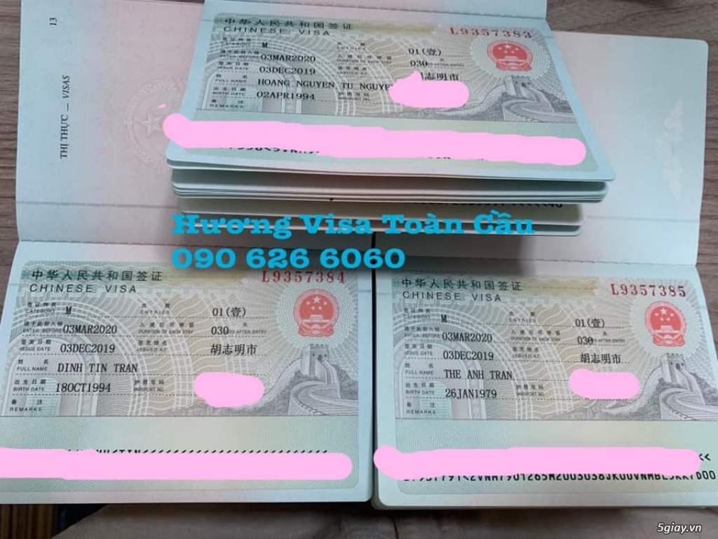 Chuyên visa Trung quốc