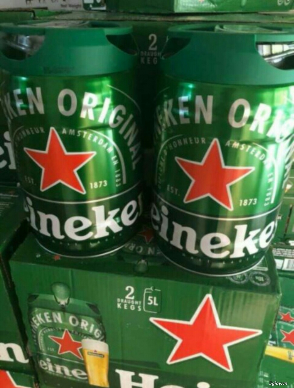 Bia Heineken bom 5 lít nhập khẩu Hà Lan mừng xuân 2019 vui vẻ và hạnh phúc tràn đầy. - 2