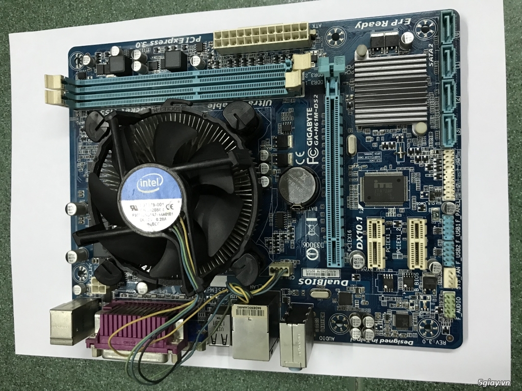 Combo main GIGABYTE H61M rev 3.0 và CPU i5 2320 socket 1155 nguyên zin End: 23h00 ngày 13-01-2020