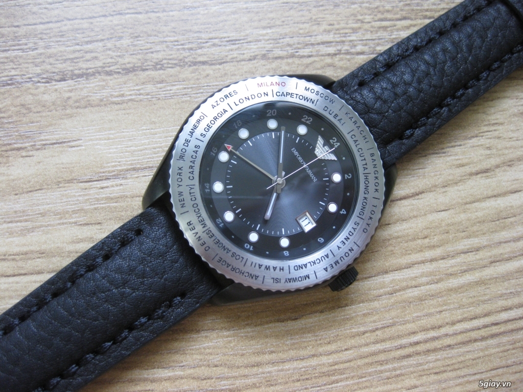 [Watch] EMPORIO ARMANI, chức năng GMT “GIỜ THẾ GIỚI“ / End 22h59 14/01/2020. - 2
