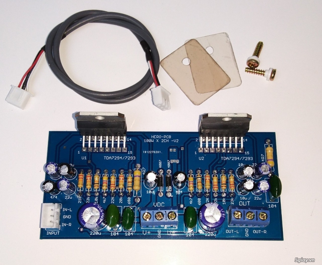 Board Ampli 100W x 2 kênh dùng TDA7294