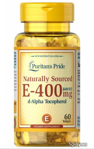 Vitamin E 400 MG (600 IU) 60 Viên - Made in USA