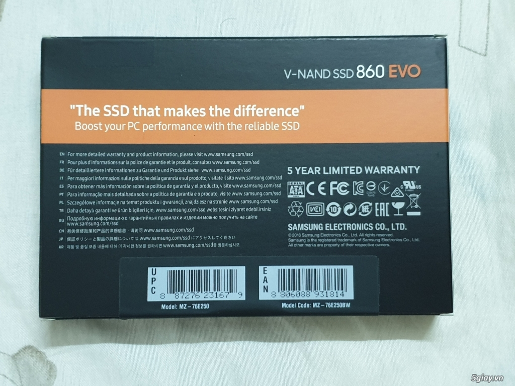 SSD Samsung 860 EVO 250GB chính hãng, mới 100%, giá cực rẻ - 5