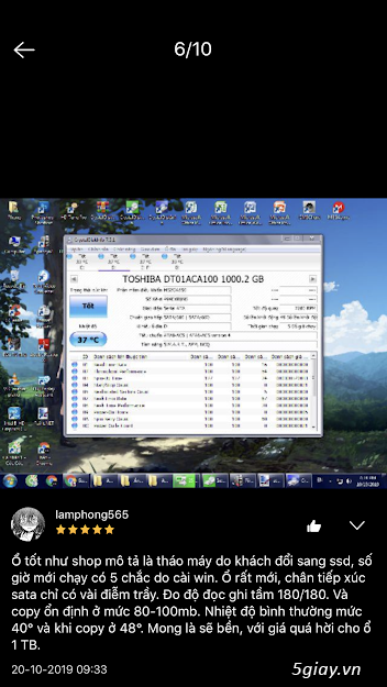 HDD Tosiba 1TB Sata3 7200 3.5 mới 100% - 1