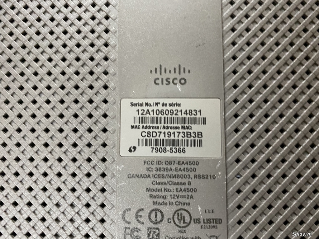 Wifi router Cisco Linksys EA4500. ET 22h59 ngày 22/01/2020. - 3