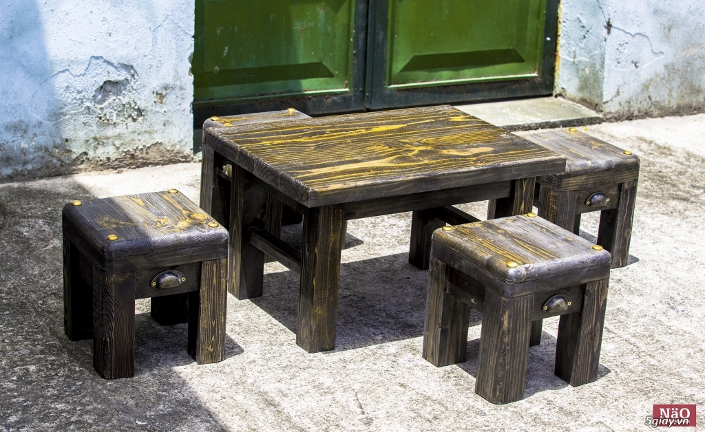Bàn ghế đẩu Nao Vintage - 14
