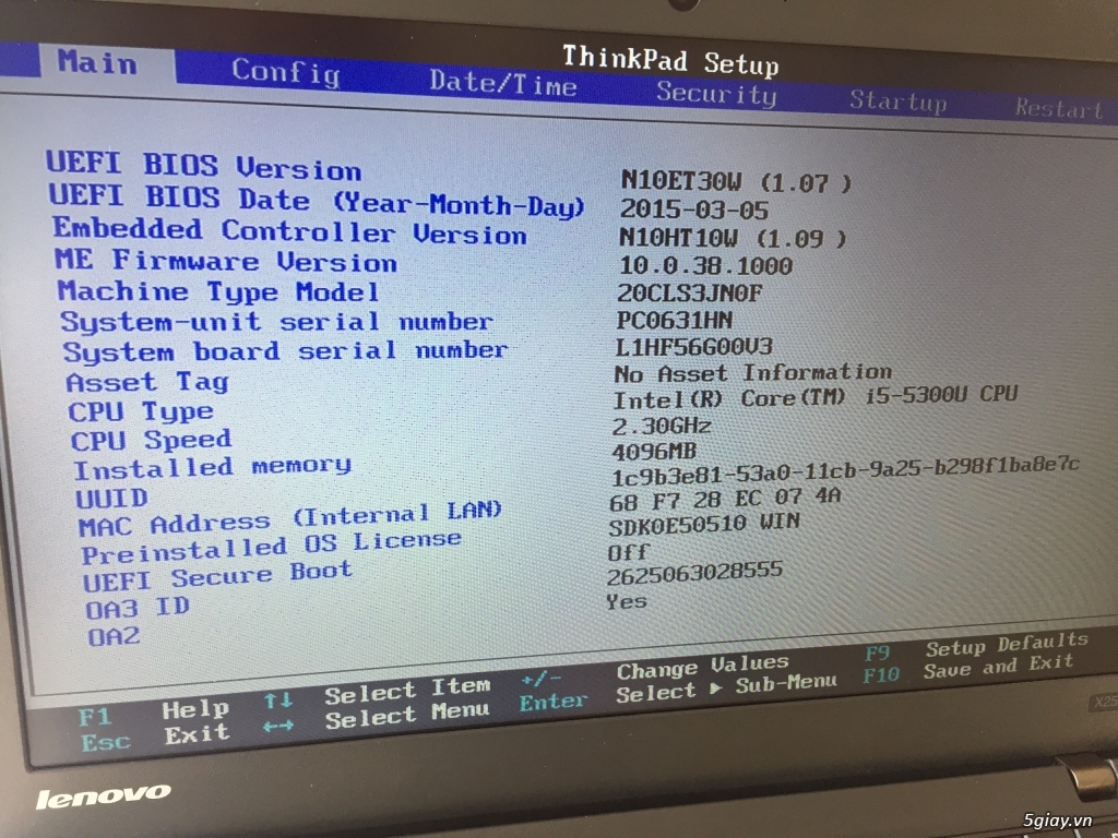 Ultrabook ThinkPad X250 Intel Core i5 4GB 128GB - 4
