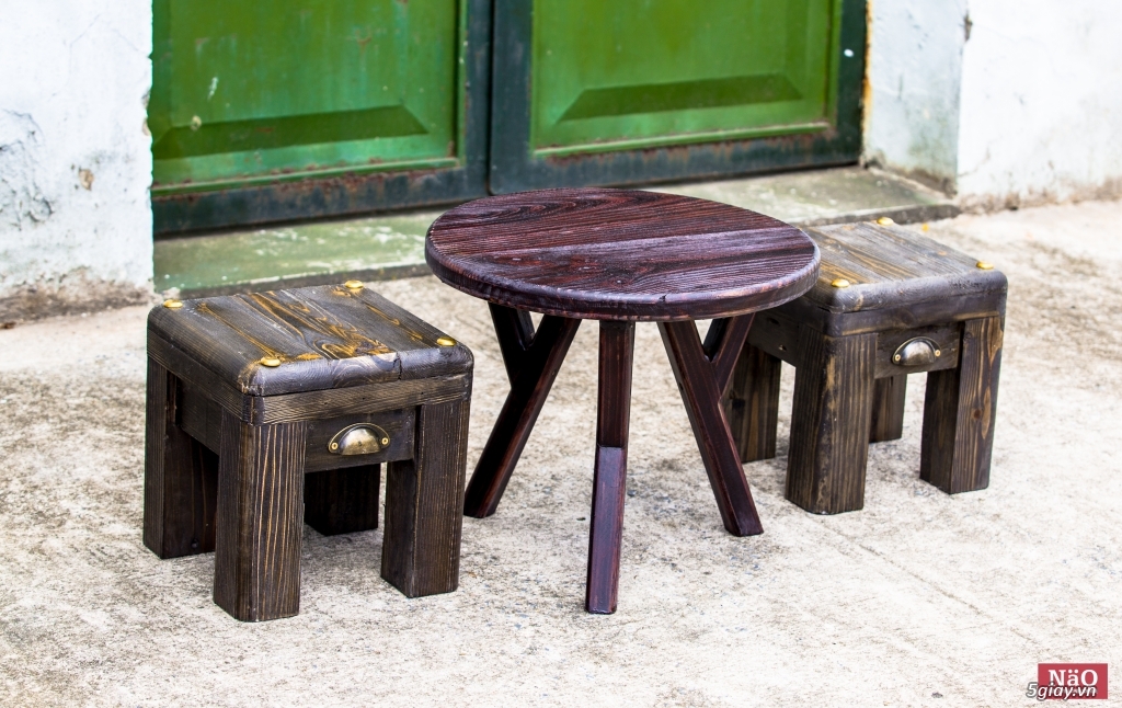 Bàn ghế đẩu Nao Vintage - 10