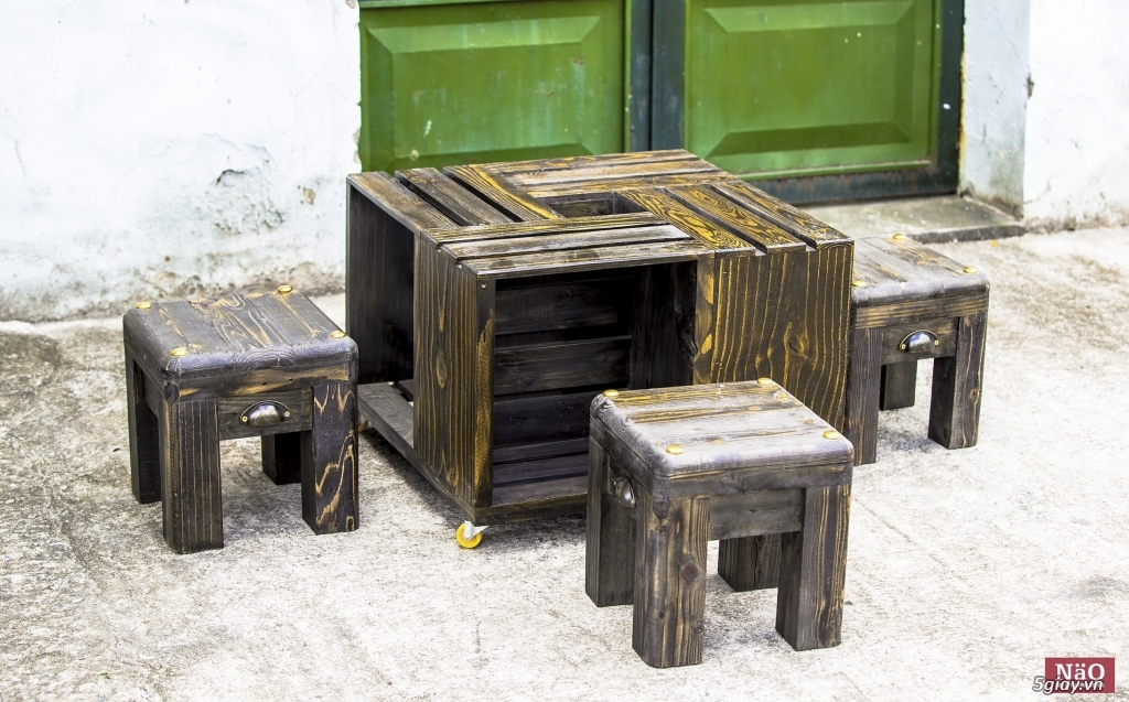 Bàn ghế đẩu Nao Vintage - 17