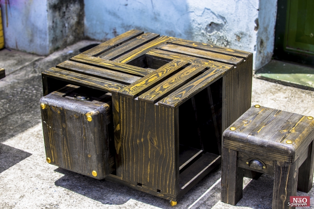Bàn ghế đẩu Nao Vintage - 16